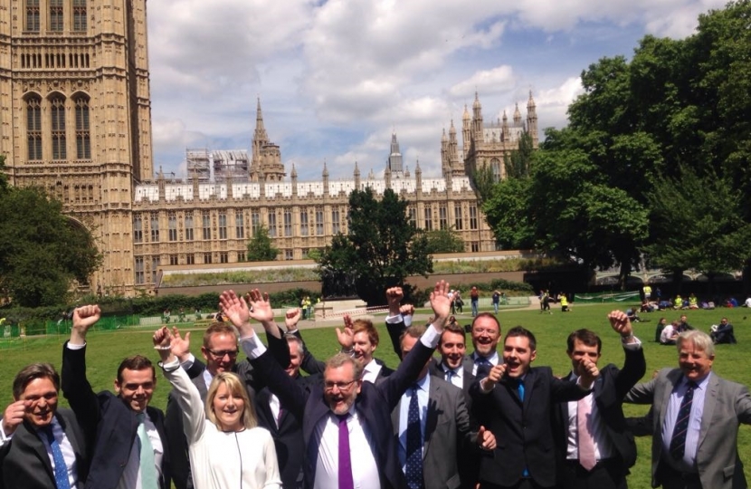 Scottish Conservative MPs celebrating