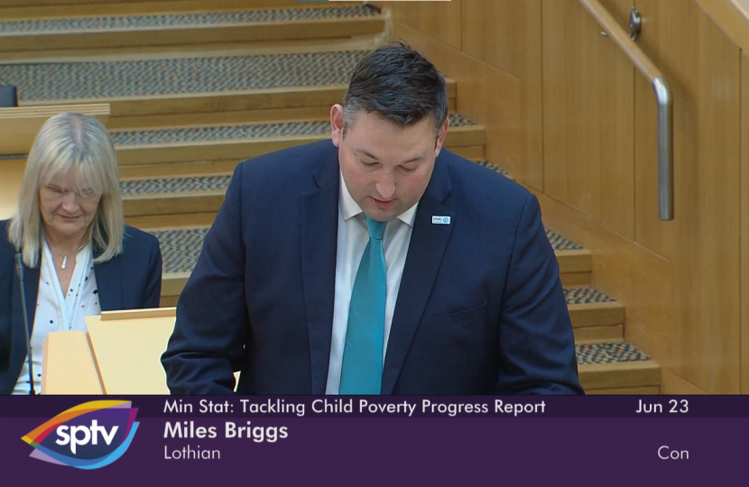 Miles Briggs MSP children temporary accommodation