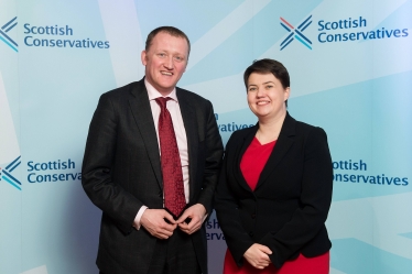 Iain McGill and Ruth Davidson MSP