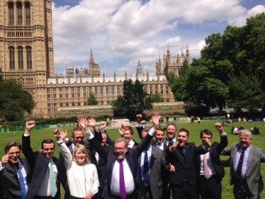 Scottish Conservative MPs celebrating