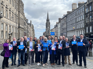 Group Photo at Royal Mile